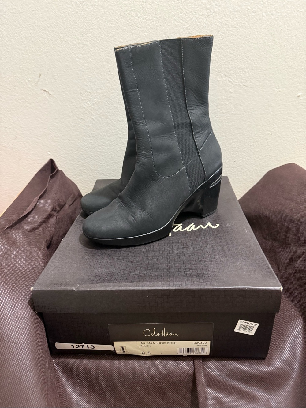 Cole Haan Women’s Black Short Air Sara Boot - Picture 7 of 8